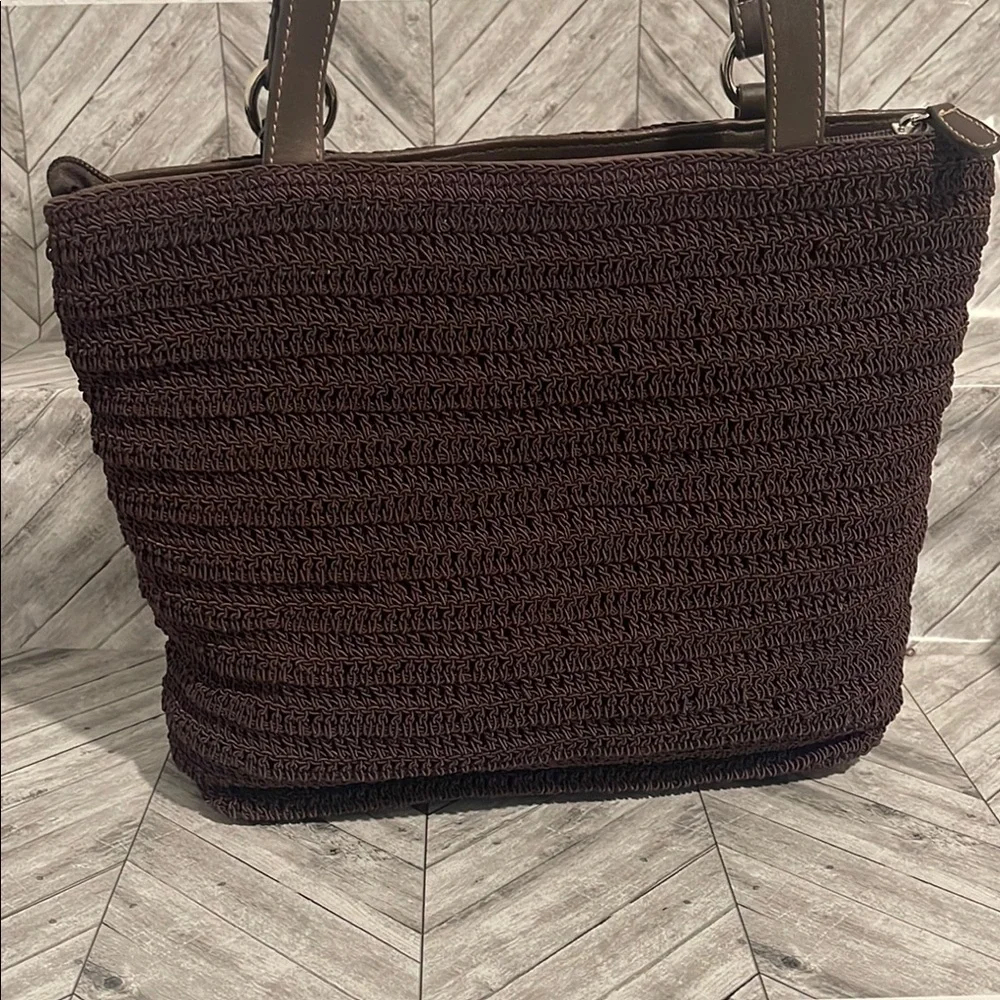 Amanda Smith Brown Woven Tote Bag - Picture 3 of 10